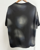 4XL-8XL Big & Tall Men's Daily Leisure Two-color Flower Washing Letter Cotton Crewneck Short-sleeved T-shirt